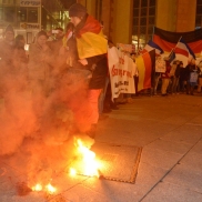 Zweite Demonstration an der Hauptwache