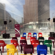 Pop Up Monument am Willy-Brandt-Platz