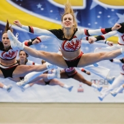 Eintracht-Cheerleader bei der Weltmeisterschaft