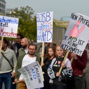 Protestaktion gegen die JAfD