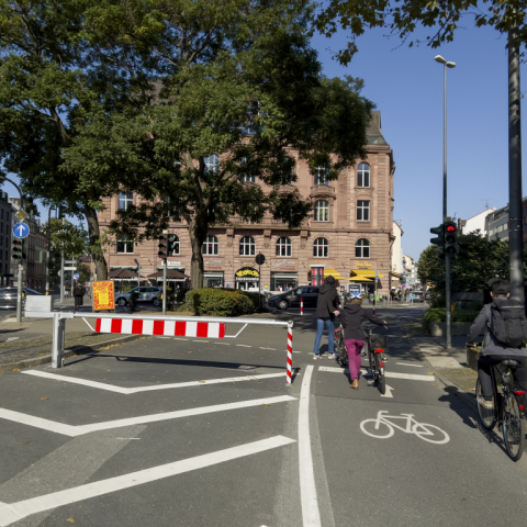 Fahrradfreundliche Nebenstraße