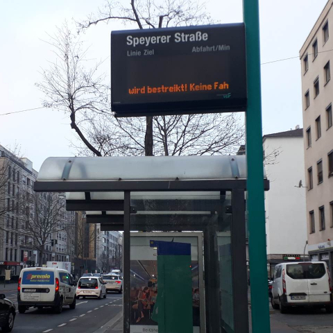 Verkehr am Montag lahmgelegt