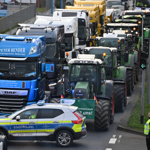 Bauern-Proteste in Frankfurt